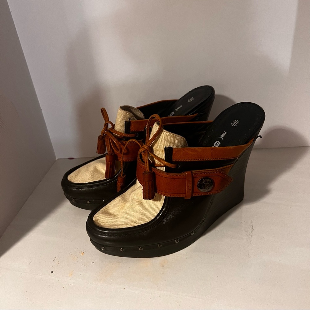 Lamb by Gwen Stefani  Brown and Cream Wedge - Picture 2 of 6